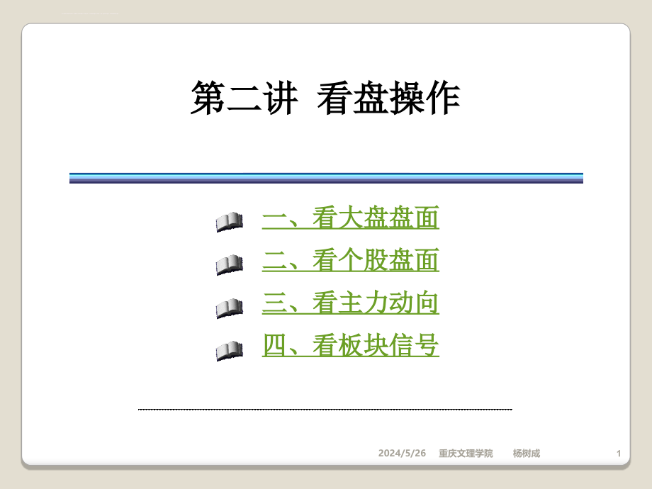 看盘操作课件_第1页