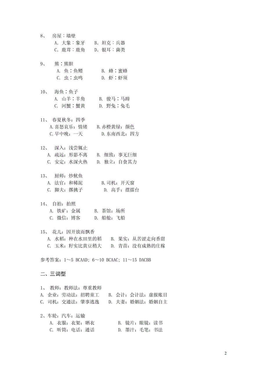 12795编号江苏省考强化 类比推理定义判断 材料_第2页