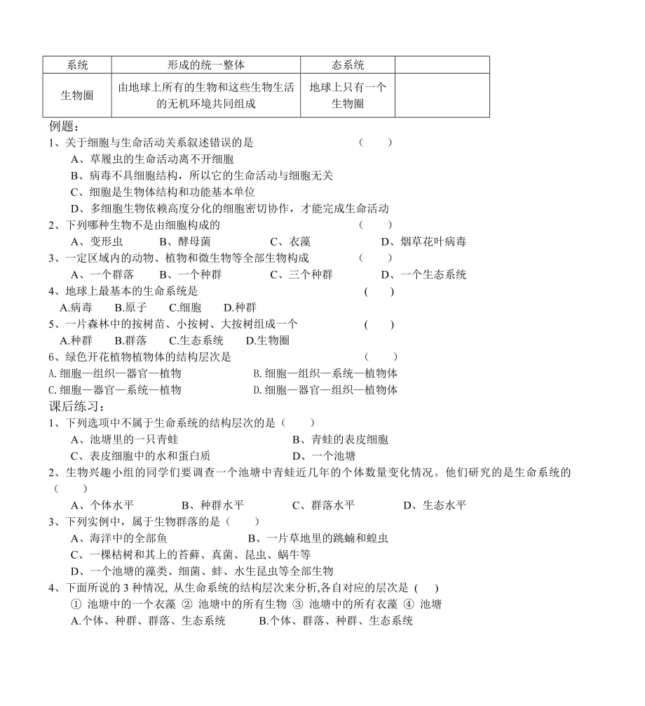 8655编号高一年级生物导学提纲(一) - 江苏省靖江市第一高级中学_第2页