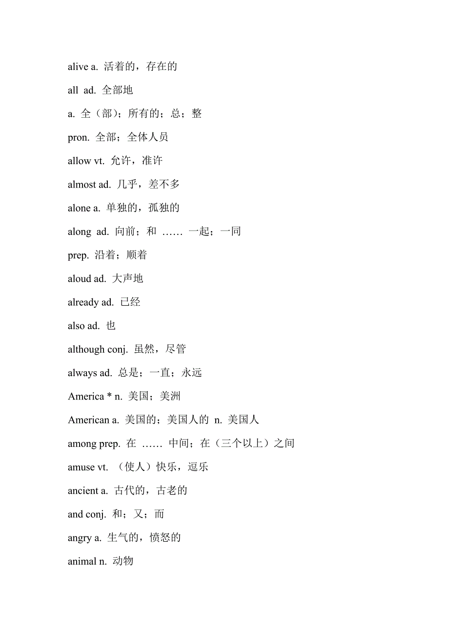 中考必备的1600个单词-精编_第3页