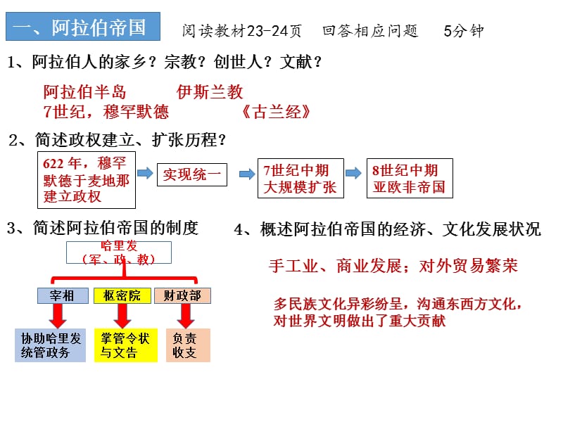 高中历史统编版（2019）必修中外历史纲要下第4课 中古时期的亚洲(共26张PPT)_第4页