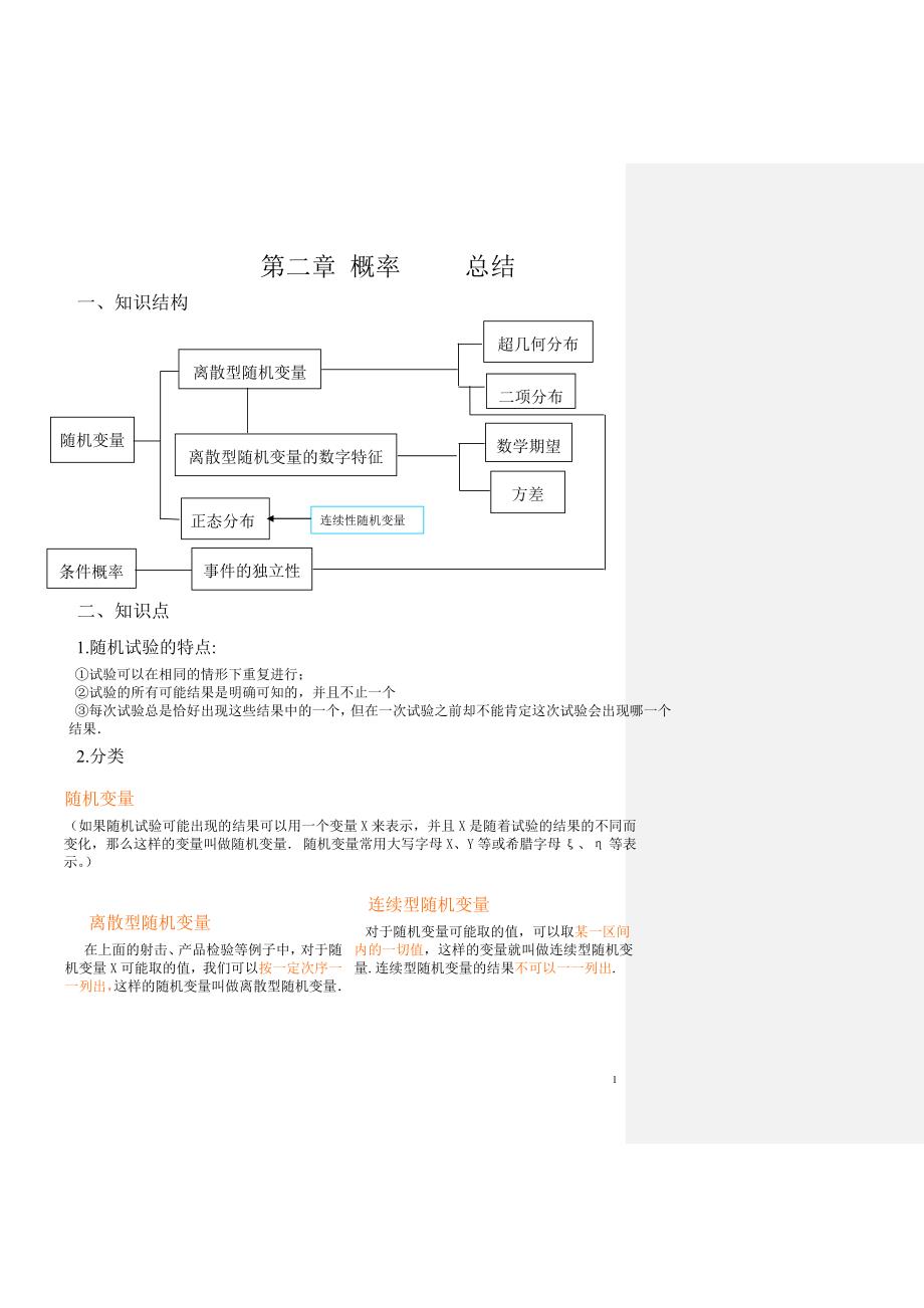 {精品}数学选修2-3知识点总结_第1页