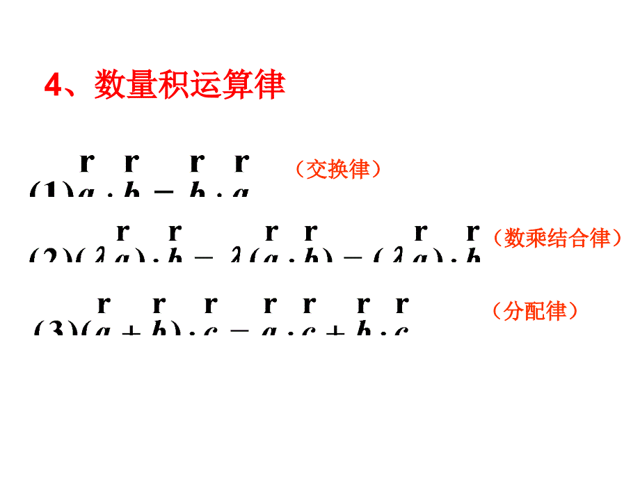 人教A版（2019）必修第二册第六章6.2.4数量积第二课时（2）课件（共13张PPT） (1)_第4页