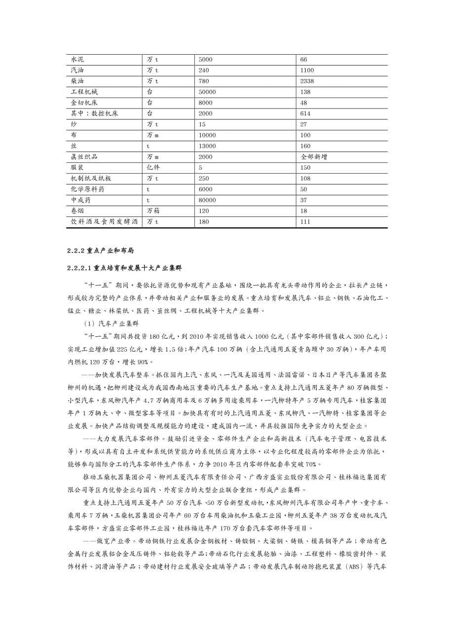 {环境管理}广西工业发展十五规划环境影响报告书简本_第5页