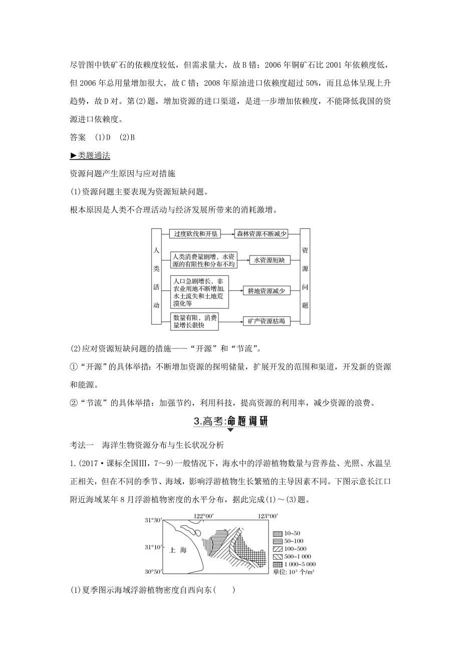 高考地理一轮复习第四单元自然环境对人类活动的影响第14讲水资源对人类生存和发展的意义学案中图版_第5页