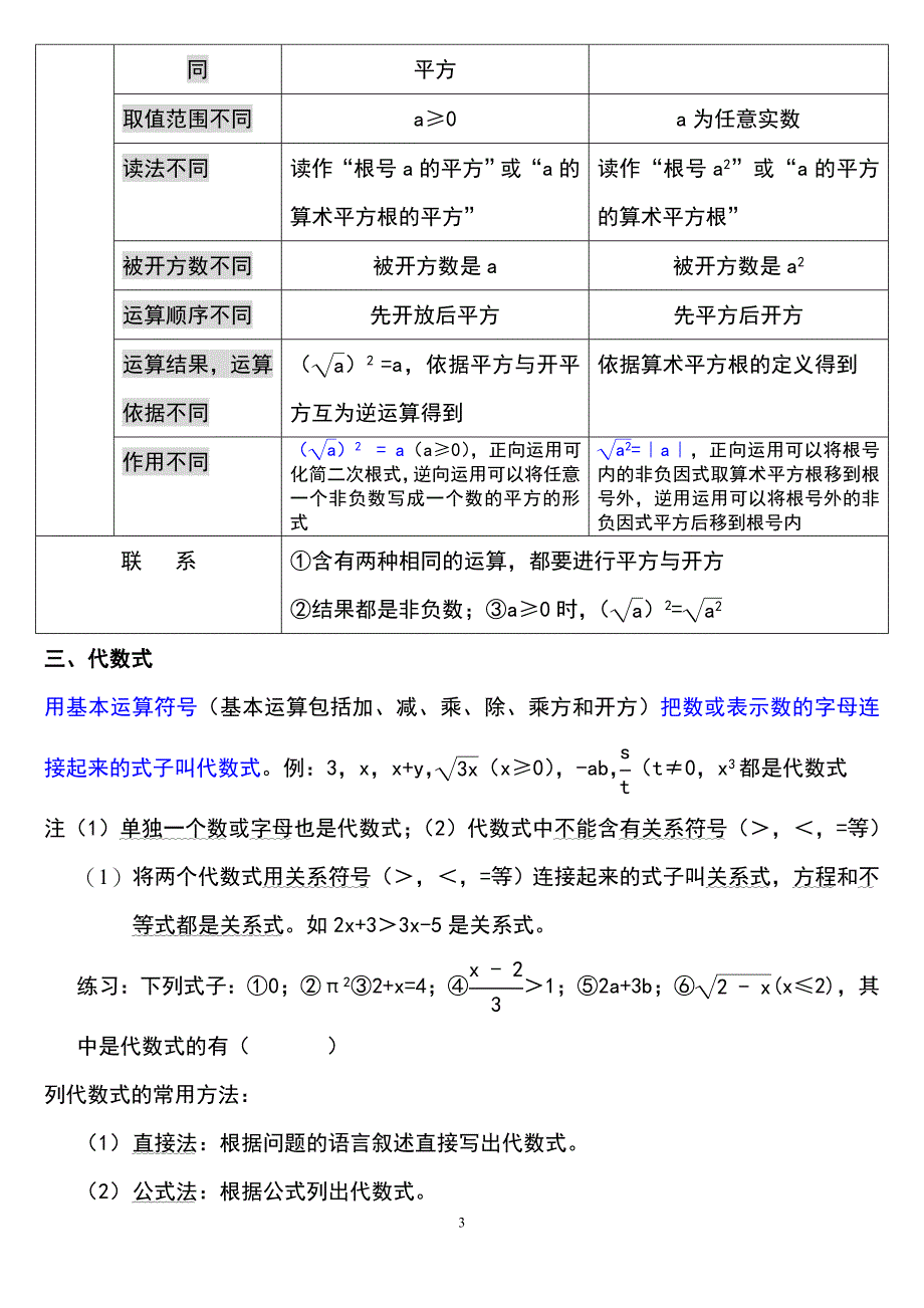 八年级下册数学--二次根式知识点整理-精编_第3页