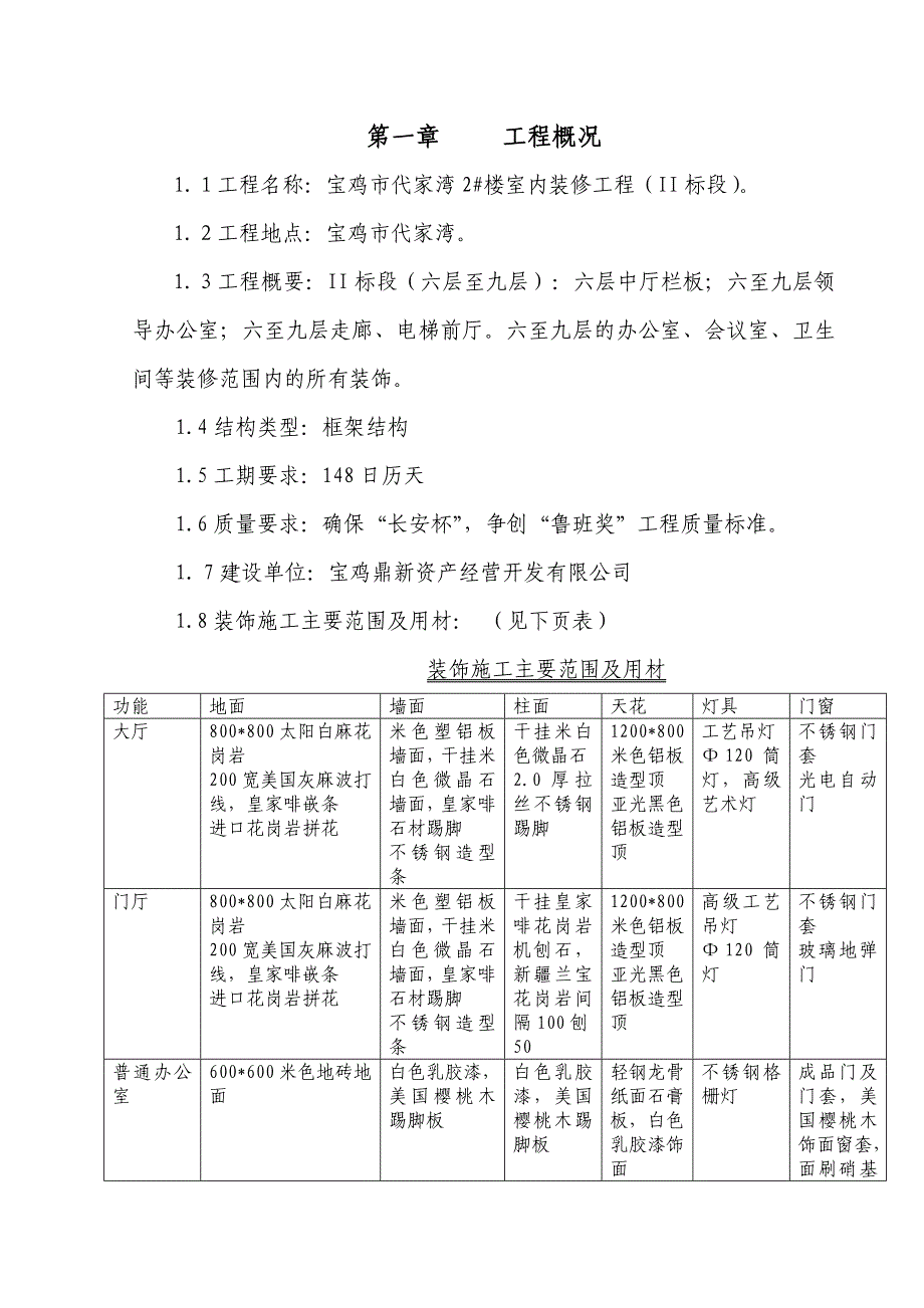 {企业组织设计}商务行政中心室内外装修施工组织设计_第2页