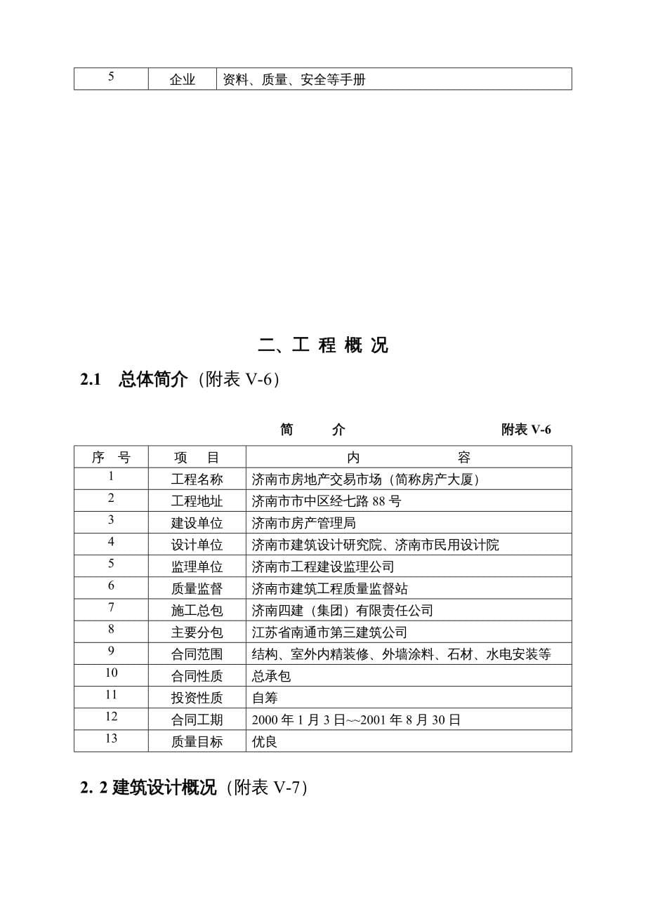 {企业组织设计}某市房管大厦建筑施工组织设计_第5页