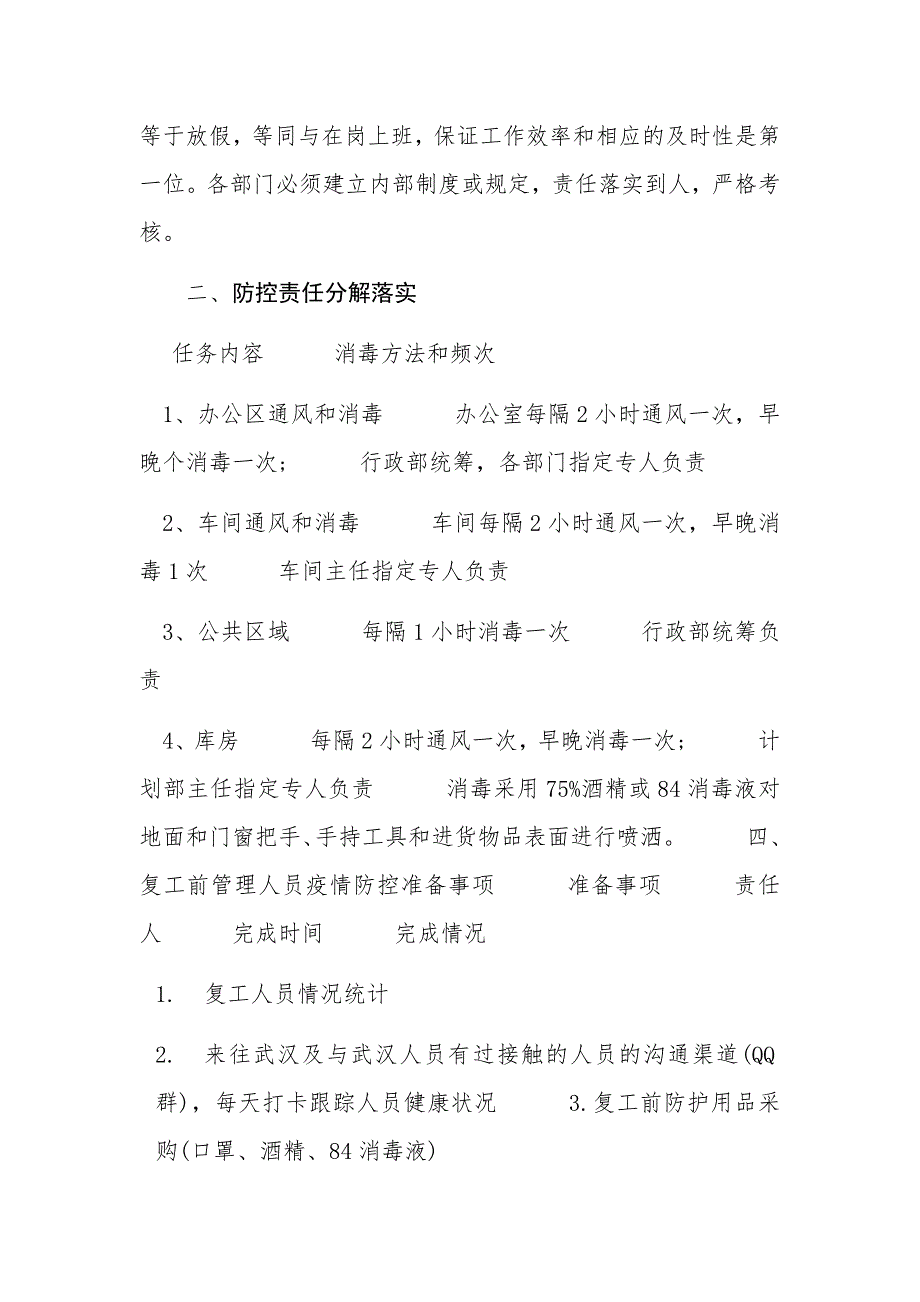 公司秋冬季企业复工疫情防控方案范本_第4页