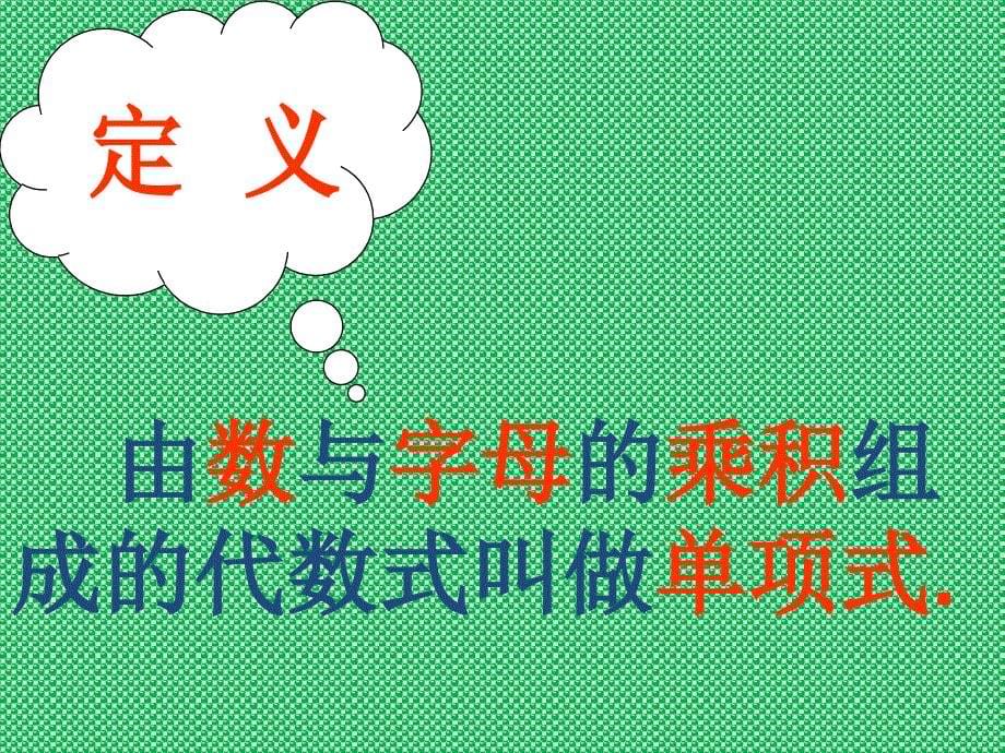 华师大版数学七年级上册课件33整式课件_第5页