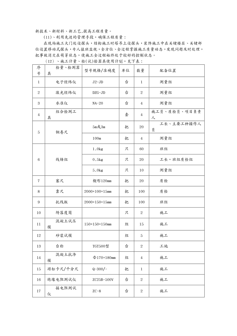 品质管理品质培训建筑结构工程质量施工专项方案讲义_第4页