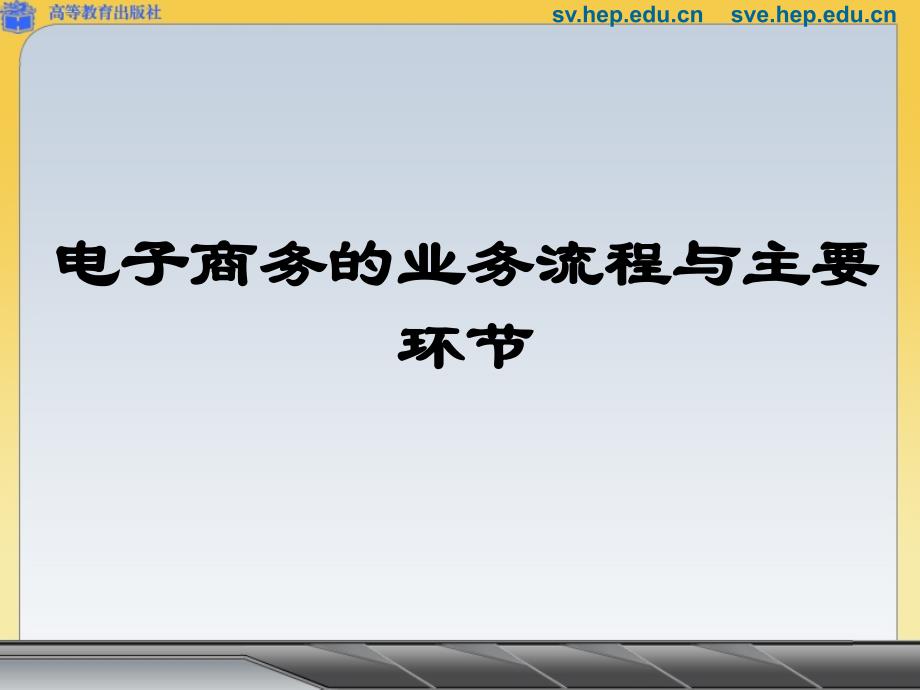 第三章 电子商务的业务流程及主要环节._第1页