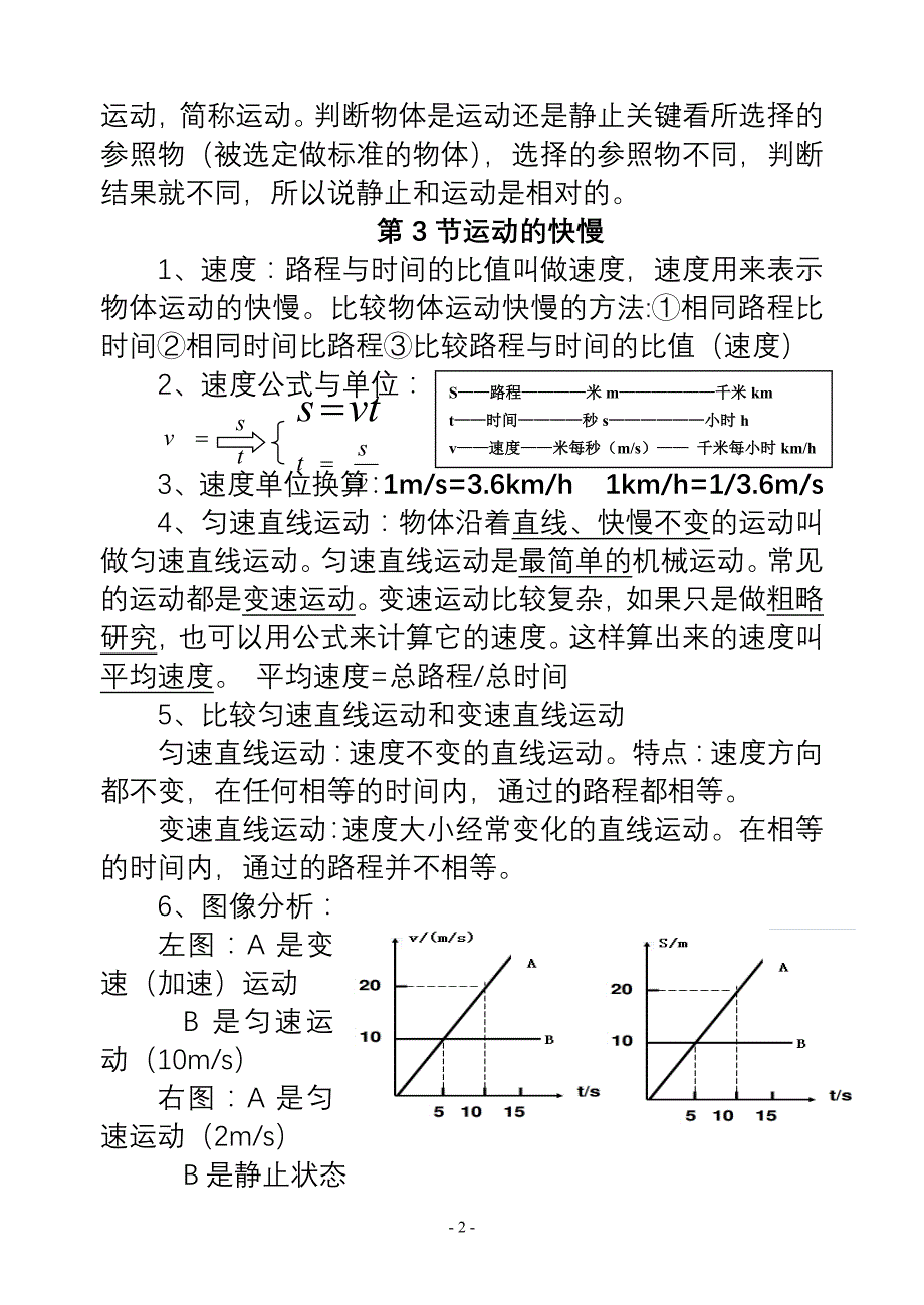 人教版八年级物理笔记-精编_第2页