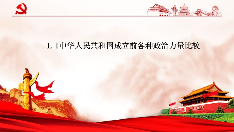 高中政治人教版新教材必修三 政治与法治1.1中华人民共和国成立前各种政治力量比较（共31张PPT）_第3页