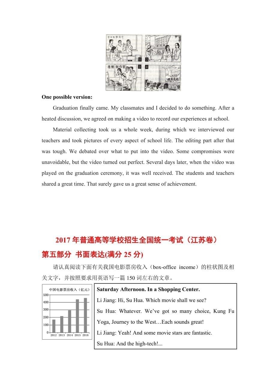 2017年全国各地高考英语作文满分范文--_第5页