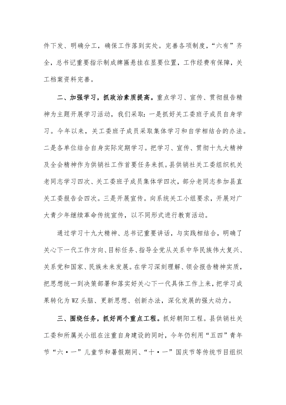 2021供销社关工委工作总结汇报_第2页