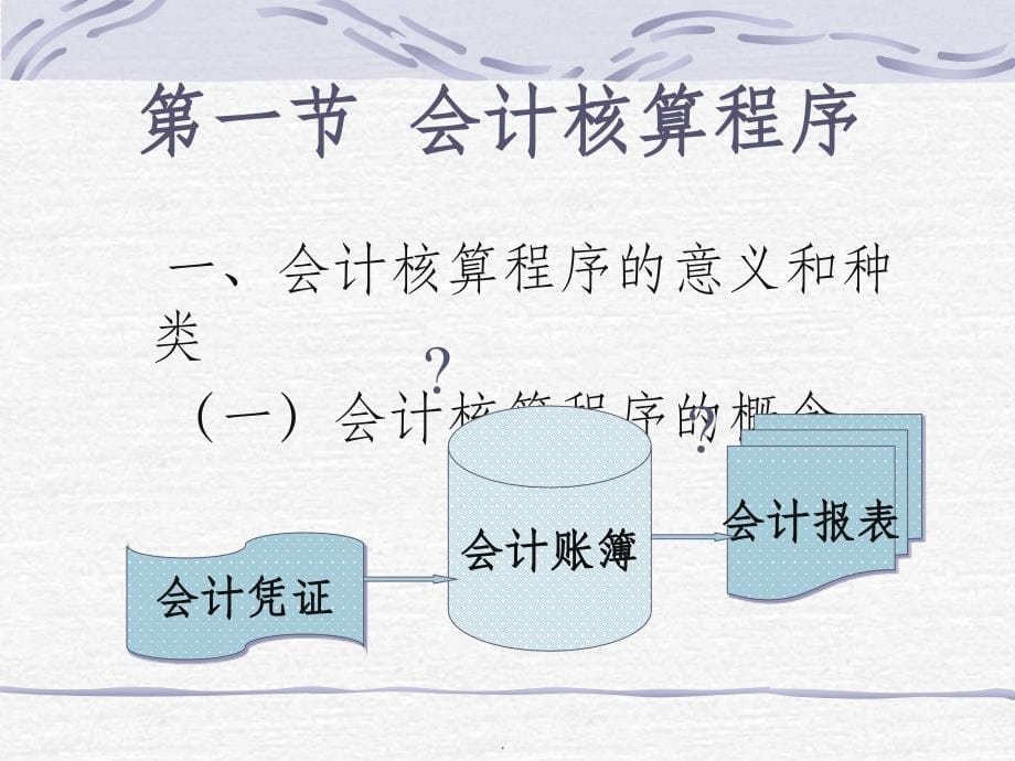 会计学课程精10会计核算程序ppt课件_第5页