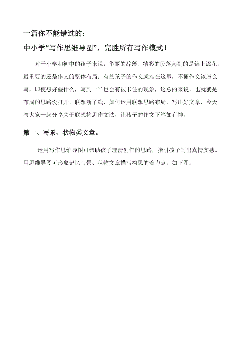中小学写作思维导图(最新编写)_第1页