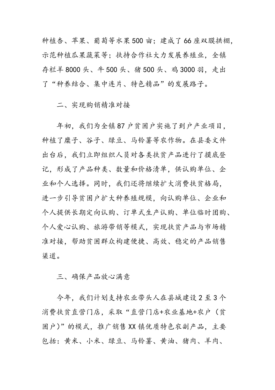 在全县消费扶贫推进会上的表态发言_第2页