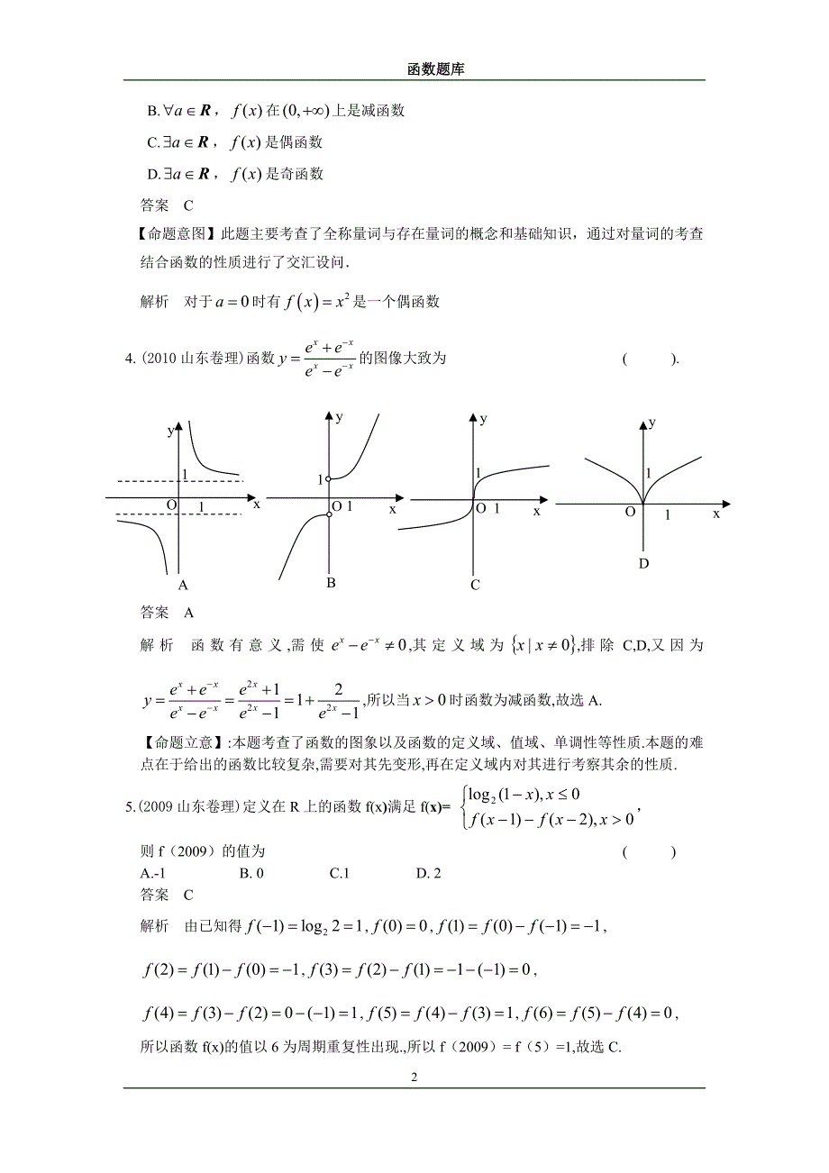 855编号高考数学函数题库_第2页