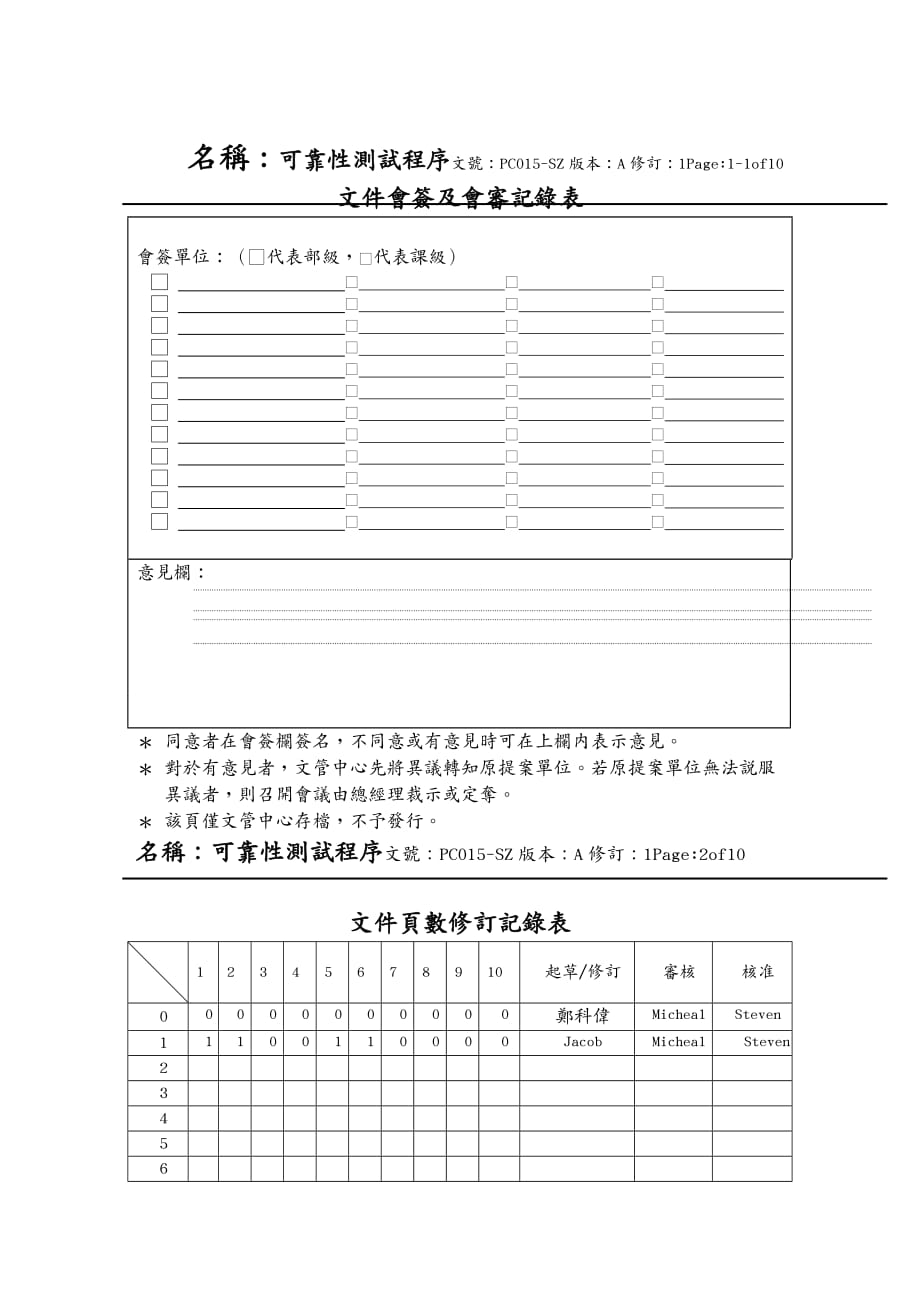 品质管理质量认证L可靠性测试程序_第3页