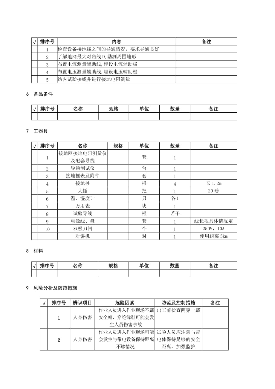 变压器（电抗器）接地网例行试验作业指导书_第2页