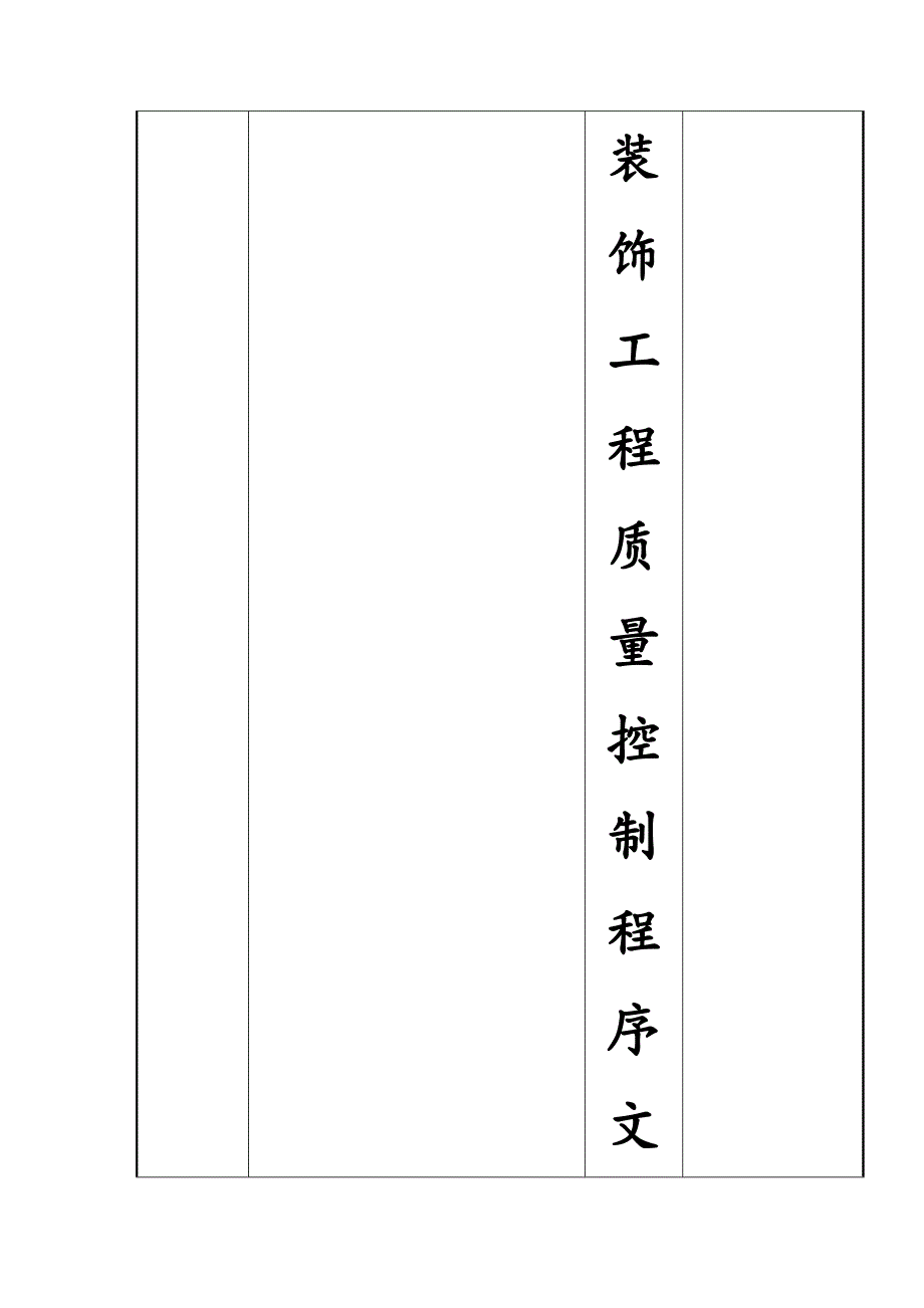 品质管理质量控制墙面装饰工程质量控制程序文件_第3页