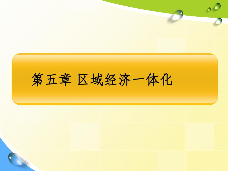 国际贸易理论第五章-区域经济一体化ppt课件_第1页