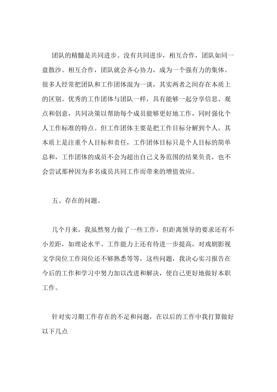 戏剧影视文学专业实习总结范文_第4页