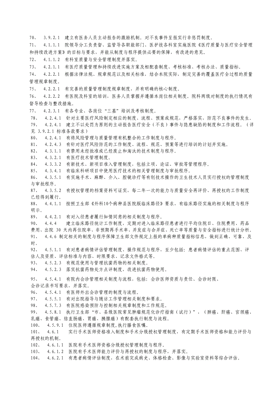 二甲医院评审涉及制度的条款-_第3页