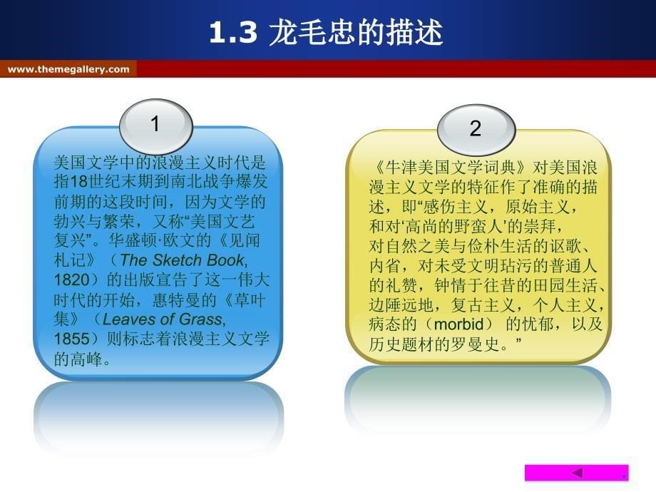 浪漫主义时期的美国文学__第5页