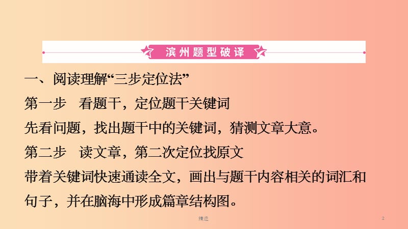 山东省201X年中考英语题型专项复习题型四阅读理解课件_第2页