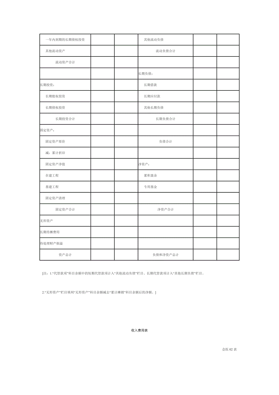 精编医院会计报表格式-_第2页