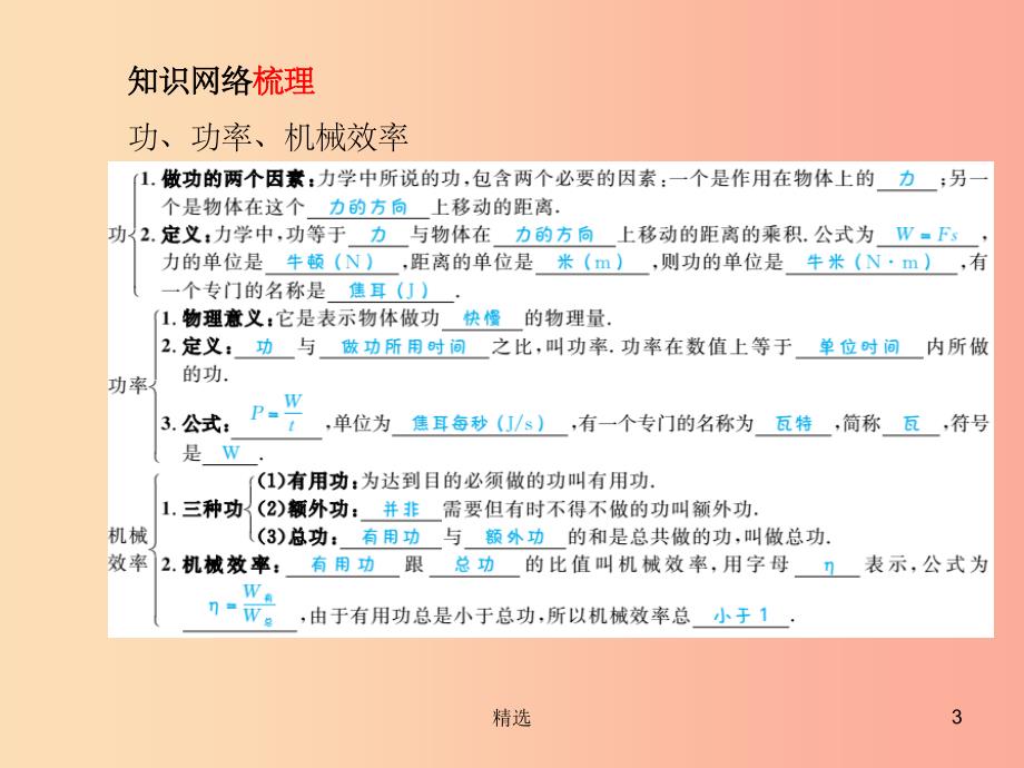 青岛专版201X中考物理第一部分系统复习成绩基石第十二讲功功率机械效率课件_第3页