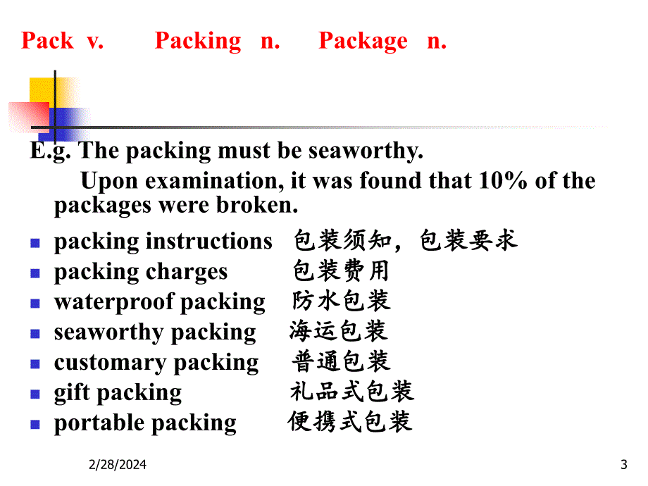 外贸函电包装Correspondence_7_-_Packing课件_第3页