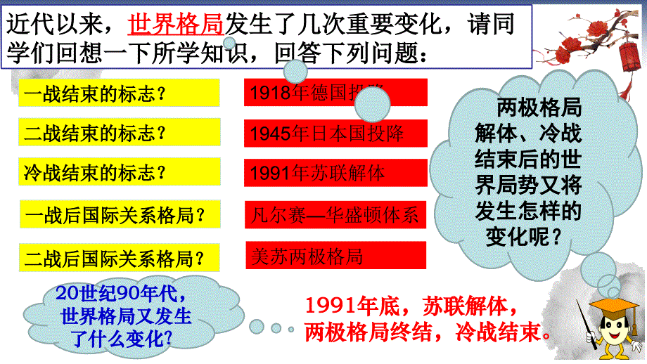 人教部编版历史九年级下册课件：第21课 冷战后的世界格局(共18张PPT)_第1页