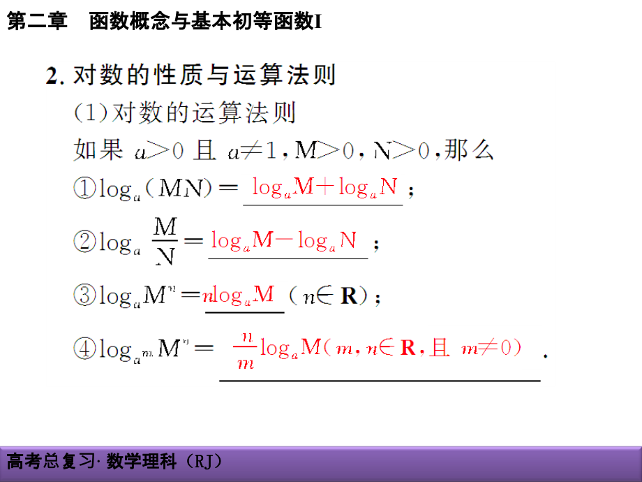 高考理科数学导学导练：第2章-函数概念与基本初等函数Ⅰ2-6对数与对数函数_第3页