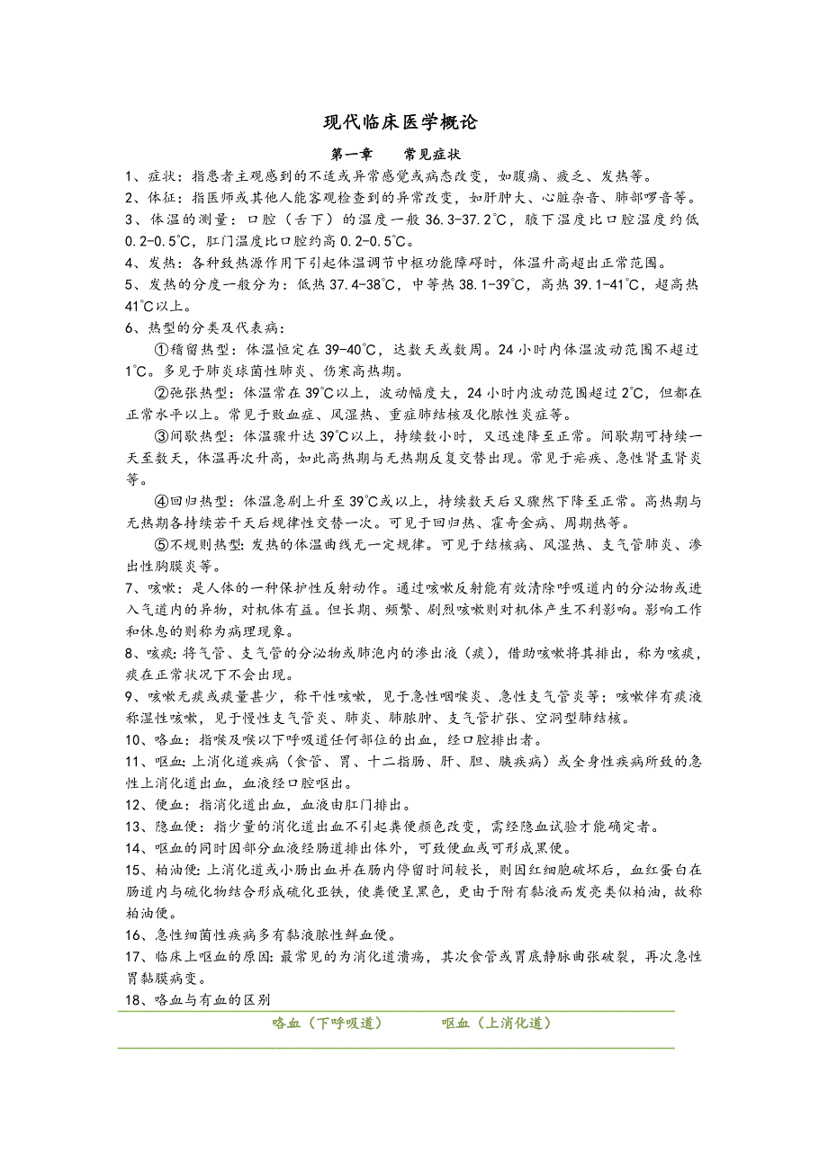 现代临床医学概论复习资料-_第1页