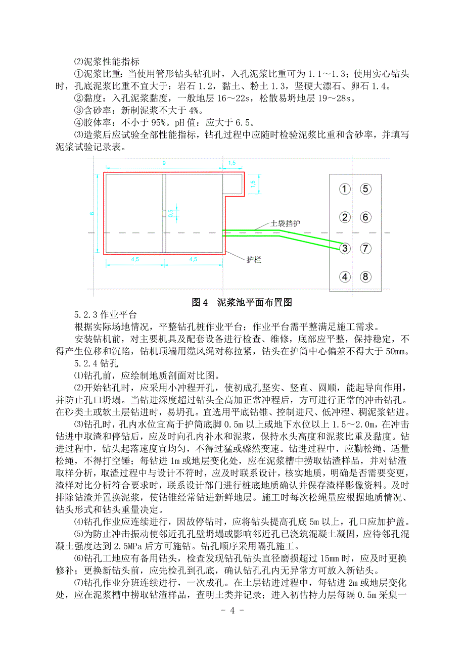 桥2钻孔桩（冲击钻机成孔）施工作业指导书（中铁上海局）_第4页