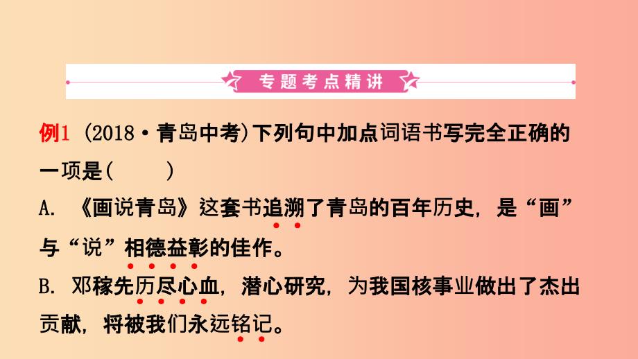 山东省临沂市201X年中考语文专题复习二字形课件_第3页