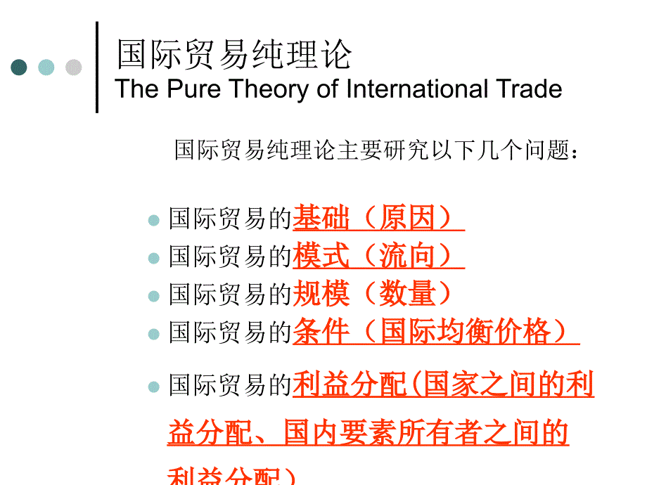 国际贸易纯理论课件_第1页
