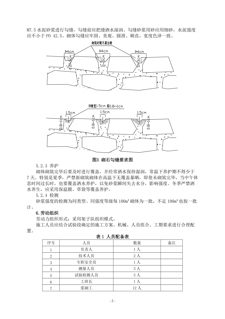 路22浆砌片石防护施工作业指导书（中铁上海局）_第3页