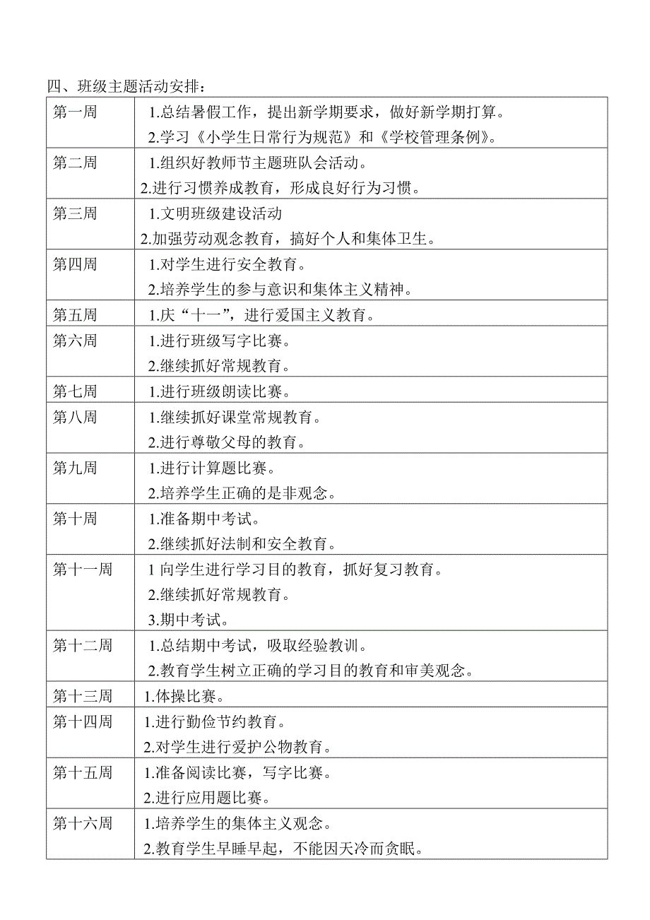 {精品}五年级班主任工作计划_第3页