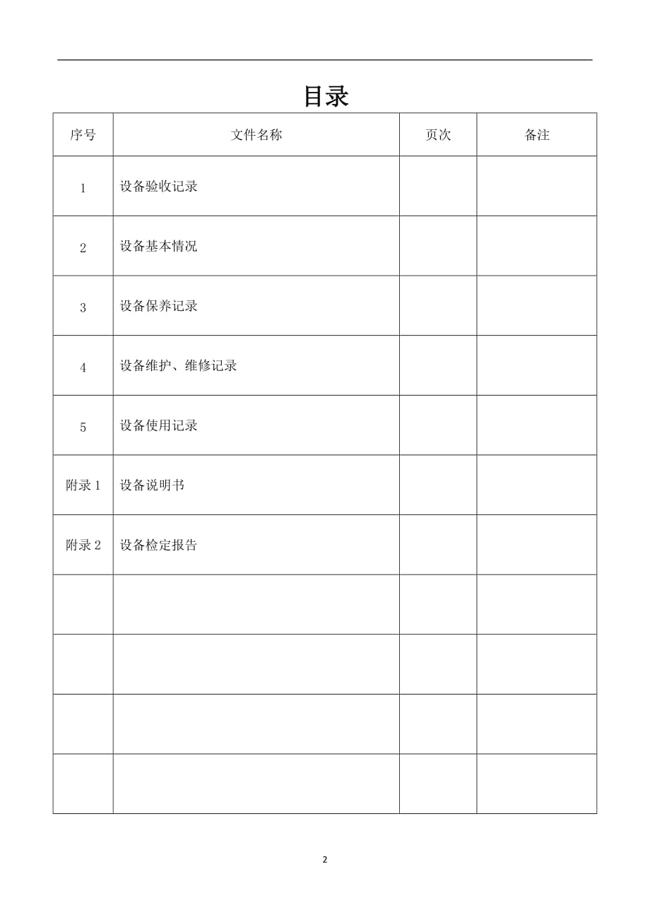 2020年整理设备档案模板.doc_第2页