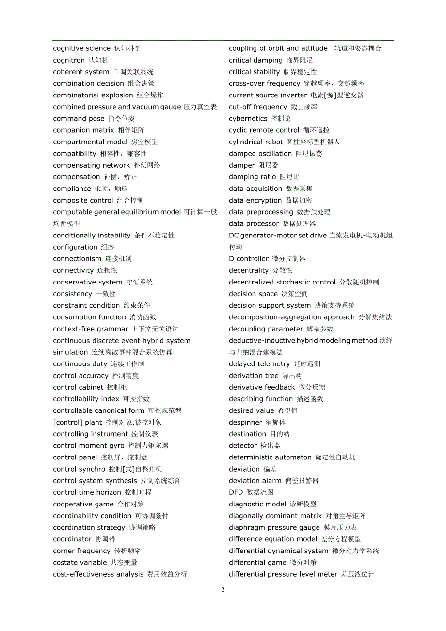 2020年整理自动化专业英语词汇大全.doc_第2页