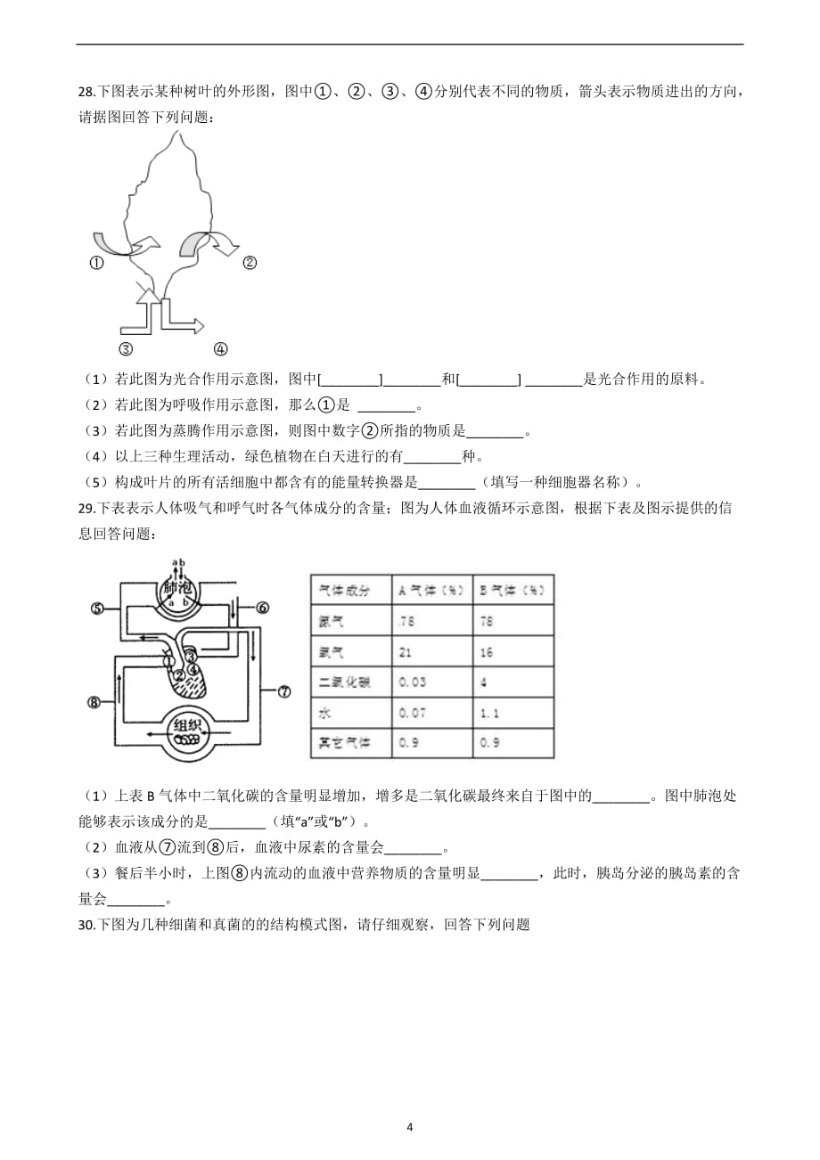 2020年整理生物中考试题.doc_第4页