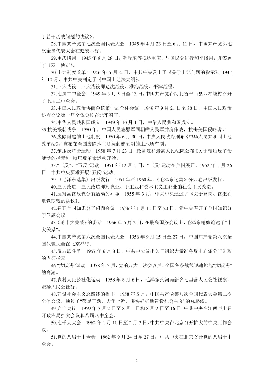 中国共产党历史上的80件大事（2020年整理）.pdf_第2页