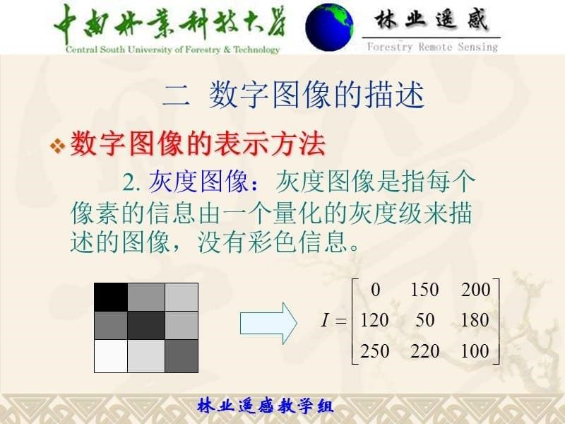 大学课件 林业遥感 第七讲 遥感数字图像处理-图像处理的基本原理 (NXPOWERLITE)_第5页