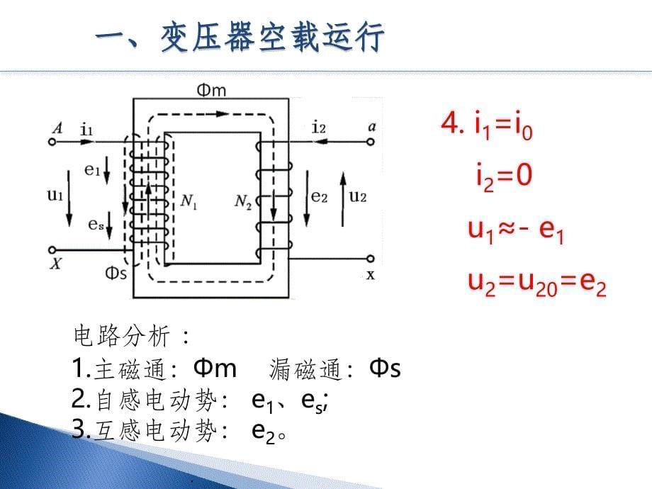 变压器空载和负载运行分析ppt课件_第5页