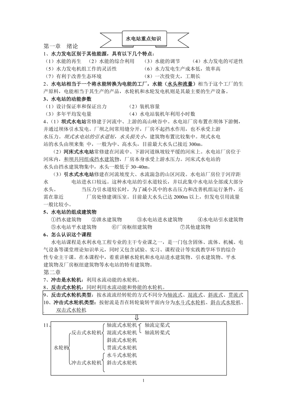 2020年整理水电站重点知识.doc_第1页